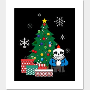 Sans Around The Christmas Tree Undertale Posters and Art